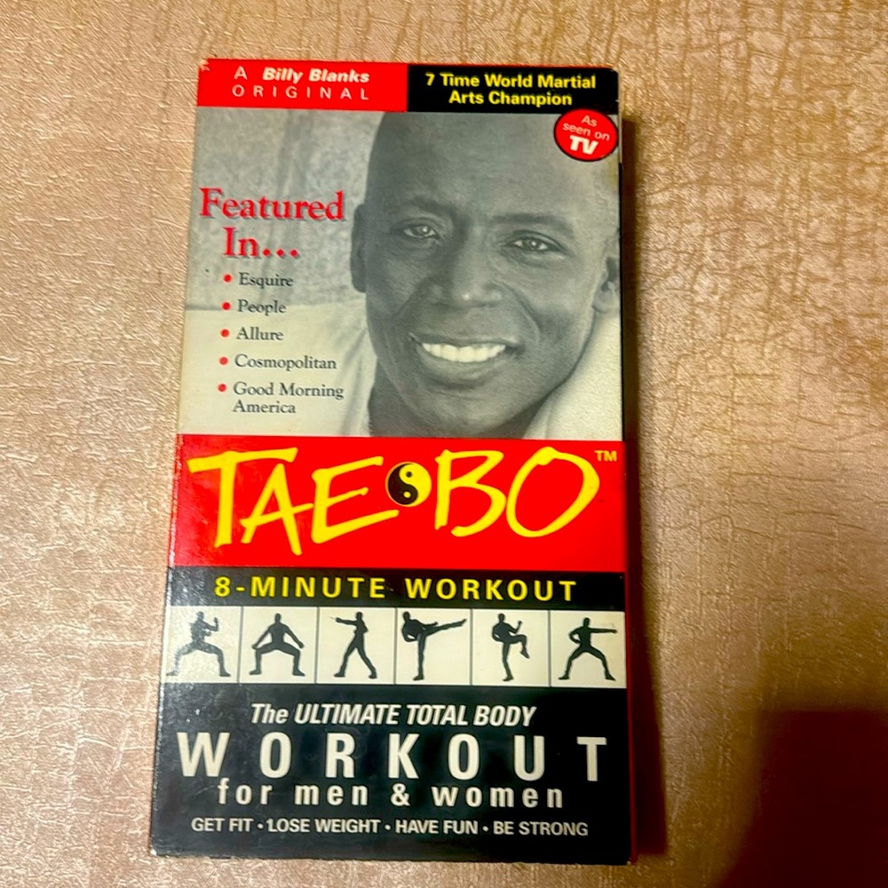 VINTAGE “TAE BO” with Billy Blanks on VHS